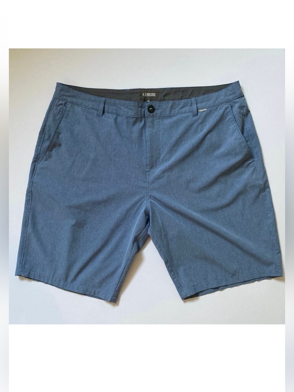 Linksoul Men’s Shorts Boardwalker AC Shorts Blue Shorts Golf Size 38